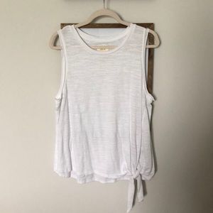 White Anthropologie tank